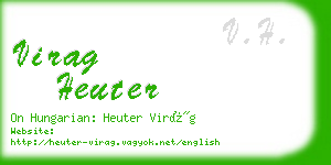 virag heuter business card
